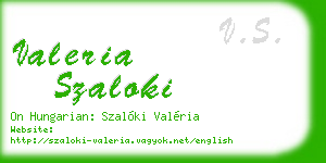 valeria szaloki business card